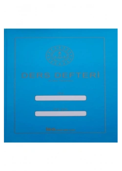 10 Ders Yoklamasız Kuşe Sert Kapak Ders Defteri Mavi İea