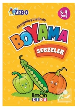 Boyama Sebzeler 3-4 Yaş Limon Kids
