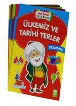 Okul Öncesi Boya Öğren Serisi Çıkartmalı Boyama Kitabı Ema Çocuk