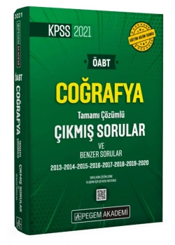 Pegem 2021 Öabt Coğrafya 2013-2020 Çıkmış Sorular Cep Boy