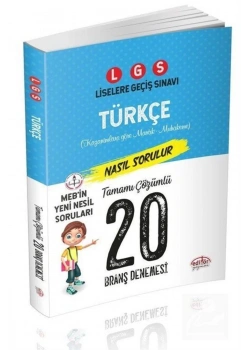 8.Sınıf Türkçe 20 Branş Denemesi Editör