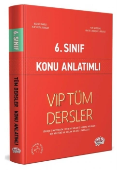 6.Sınıf Vip Tüm Dersler Konu Anlatım   Editör