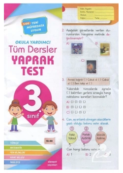 Element 3.Sınıf Tüm Dersler Yaprak Test