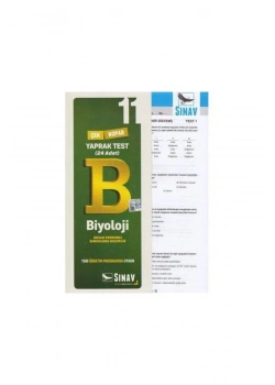 Sınav 11.Sınıf Biyoloji Yaprak Test