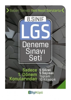 8.Sınıf Lgs 1.Dönem Konuları 10 Deneme Sınavı Bilgi Küpü
