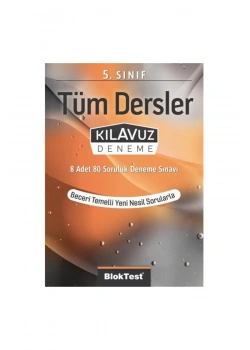 Bloktest 5.Sınıf Tüm Dersler Kılavuz Deneme