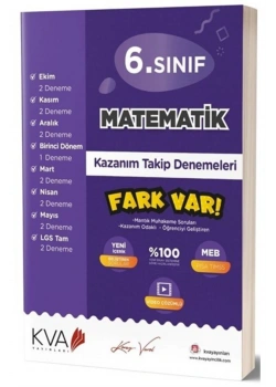 Kva 6.Sınıf Matematik Kazanım Takip Denemeleri Koray Varol Akademi