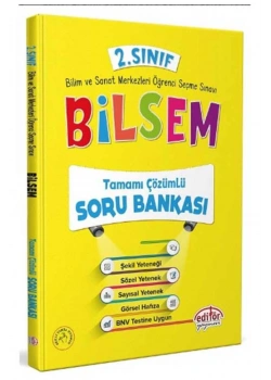 Editör 2.Sınıf Bilsem Çözümlü Soru Bankası