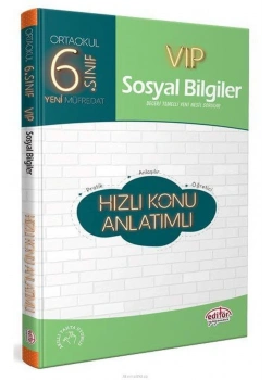 Editör 6.Sınıf Vip Sosyal Bilgiler Konu Anlatımlı