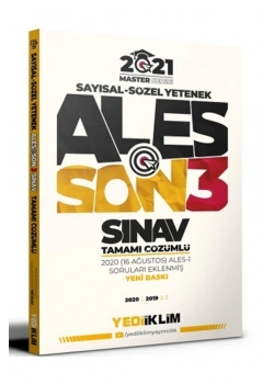 Ales 2021 Sayısal Sözel Son 3 Yıl Çıkmış Çözümlü Sorular Yediiklim