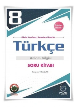 Palme 8.Sınıf Türkçe Anlam Bilgisi Soru Kitabı