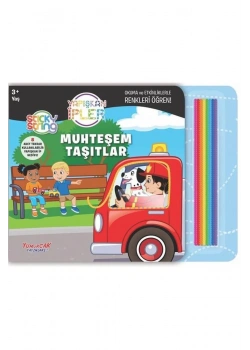 Muhteşem Taşıtlar Yapışkan İpler 3+Yaş Yumurcak