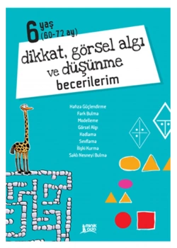 Dikkat Görsel Algı Düşünme Becerilerim 6+Yaş  Minik Ada