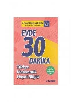 Tudem 2.Sınıf Evde 30 Dakika Türkçe Matematik Hayat Bilgisi
