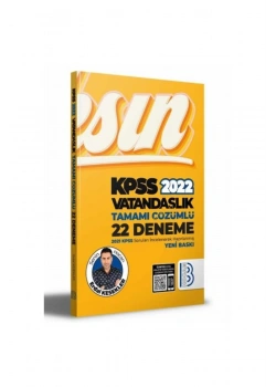 Kpss 2022 Vatandaşlık 22 Çözümlü Deneme  Benim Hocam