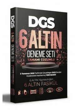 Dgs 6 Altın Çözümlü Deneme  Benim Hocam
