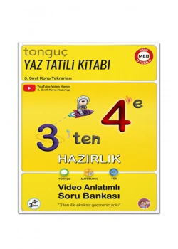 Tonguç 3 Ten 4 E Hazırlık Kitabı