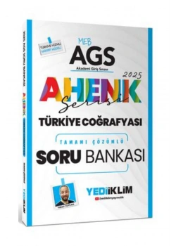 2025 Meb Ags Türkiye Coğrafyası Çözümlü Soru Bankası Ahenk Seri  Yediiklim