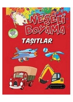 Neşeli Boyama Taşitlar Suluboya Hediyeli Parıltı