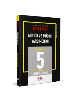 Editör Ekys Müdür Ve Müdür Yardımcılığı 5 Çözümlü Deneme Editörmemur