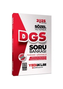 2025  Dgs Sözel Yetenek Çözümlü Soru Bankası  Yediiklim