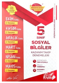 5.Sınıf Sosyal Bilgiler Kazanım Takip Denemeleri Kva