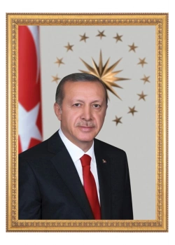 İnter 50X70 Varaklı Çerçeve Duvara Monte Rte Portresi Kod:Int-046