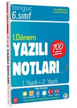 Tonguç 6.Sınıf 1.Dönem Yazılı Notları Cep Boy
