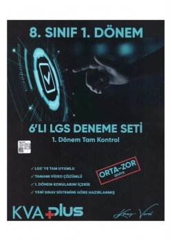Kva 8.Sınıf 1.Dönem 6 Lı Lgs Deneme Seti