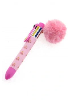 Dolphın Bp-3744 8 Renk Tükenmez Kalem-Ponponlu