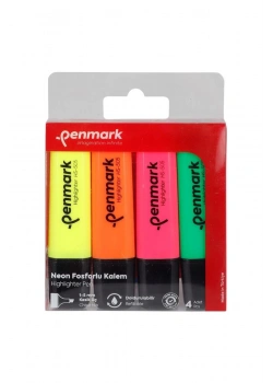 Penmark 4 Lü Neon Fosforlu Kalem Hs-505 4n