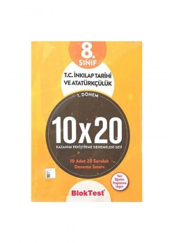 Bloktest 8.Sınıf İnkilap Tarihi 10X20 Deneme Sınavı