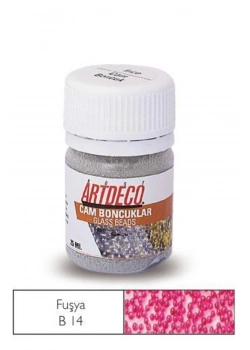 Lisans Artdeco Cam Boncuk 25Ml. Fuşya  Lv-Y-029A-B14