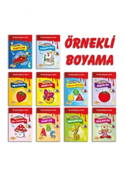 Örnekli Boyama Dizisi -Adet- Parıltı