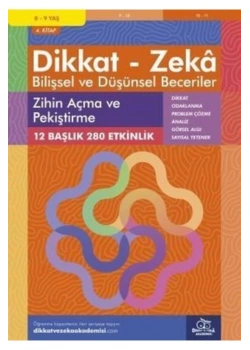 Dikkat Zeka 4.Kitap Zihin Açma Pekiştirme
