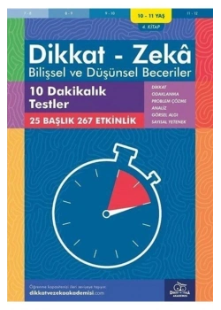 Dikkat Zeka 4.Kitap 10 Dakikalık Testler 10-11 Yaş