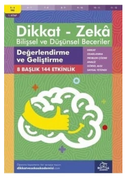 Dikkat Zeka 1.Kitap Değerlendirme Geliştirme 5-6 Yaş