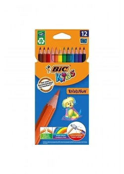 Bic Kids Evolution 12 Renk Kuru Boya Büyük Boy 82902910