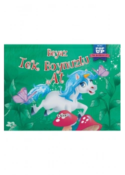 Popup Mini Masallar Beyaz Tekboynuzlu At Çiçek Yayın