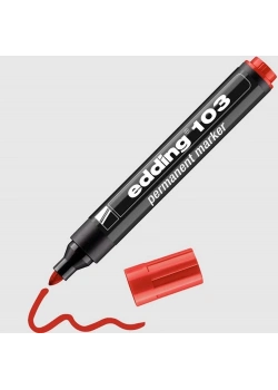 Eddıng 103 Permanent Markör Kırmızı 4-103002