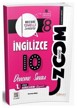 Günay 8.Sınıf 1.Dönem İngilizce 10 Deneme