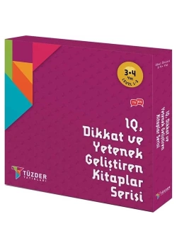 Iq Dikkat Ve Yetenek Geliştiren Kitaplar Seti 3-4+Yaş  Tüzder Yayın