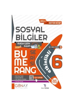 Günay 6.Sınıf Sosyal Bilgiler Akıllı Defter Kitap