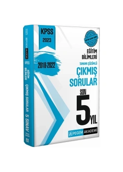 Pegem 2023 Kpss Eğitim Bilimleri 2018-2022 Çikmiş Sorularr