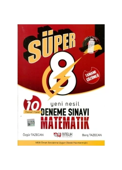 Nitelik 8.Sınıf Matematik 10 Deneme Sınavı