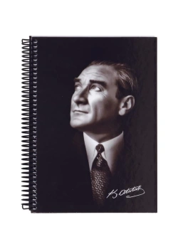 Keskin Color 17X24 120 Yp Çizgili Spiralli Sert Kapak Atatürk Defteri Kod:410781-99