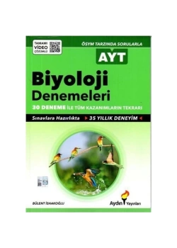 Ayt Biyoloji 30 Deneme Seti Aydın Yayın