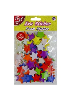 Bu-Bu Eva Stıcker Yıldız Küçük 12Li Pvc Kod:Bubu-Sts038