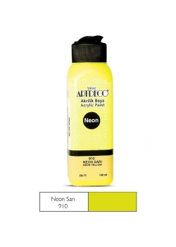 Lisans Artdeco Akrilik Boya 140 Ml Neon Sarı  Lv-Y-070R-910