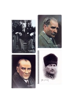 Keskin Color A4 80 Yp Çizgili Pp Kapak Spiralli Atatürk Defter Kod:327921-99